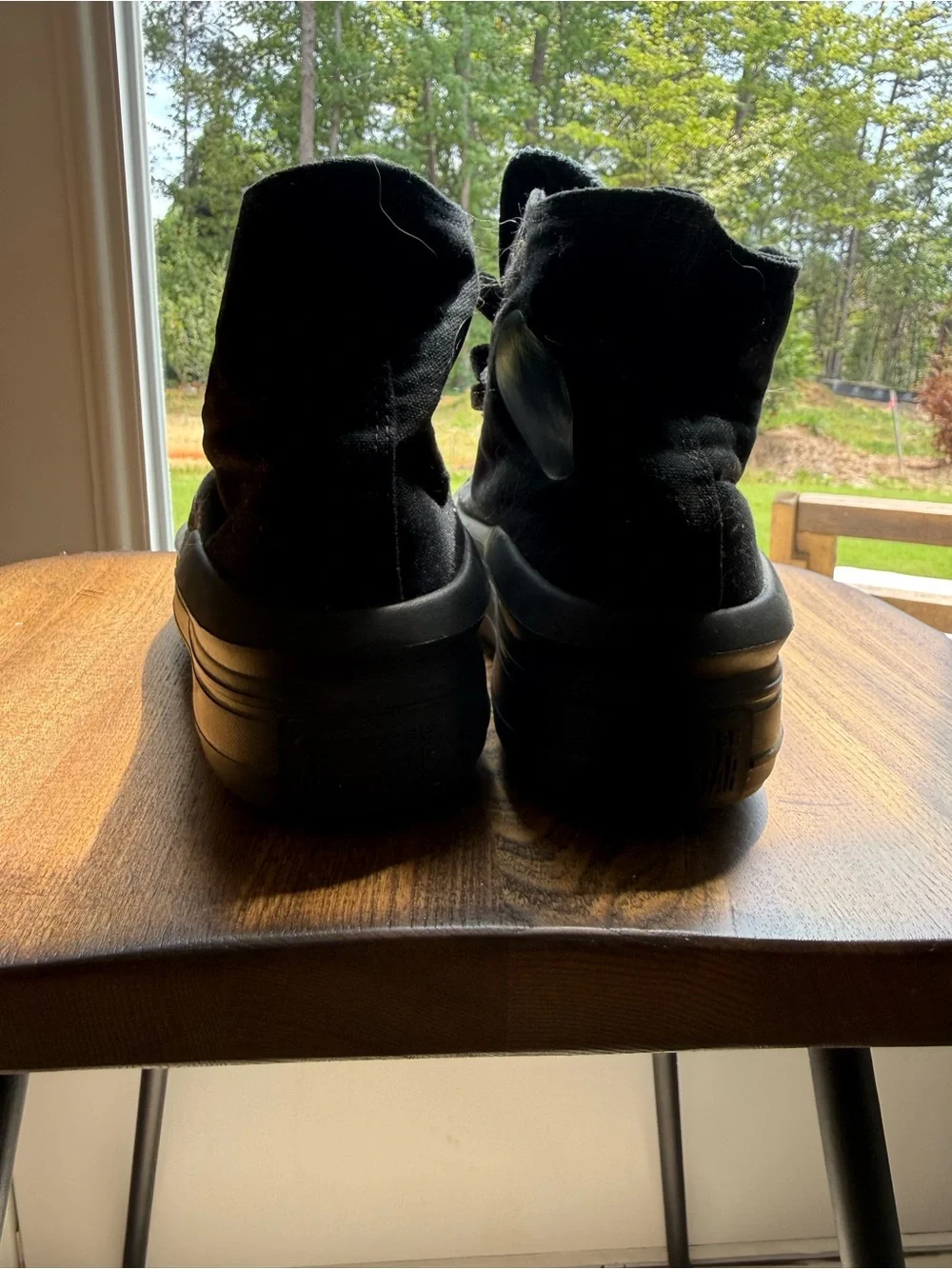 Converse Black High-Top Platform Sneakers